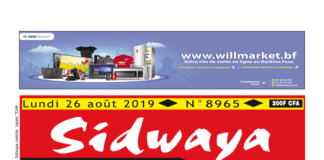 Une Sidwaya du 26 08 2019