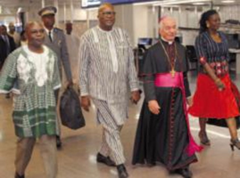 Visite du président au Vatican : Roch Marc Christian Kaboré arrivé à Rome