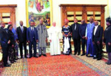 Le président du Faso échange avec le pape François