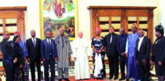 Le président du Faso échange avec le pape François