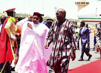 Conférence régionale sur la chenille légionnaire : le président nigérien, Mahamadou Issoufou, à la clôture des travaux