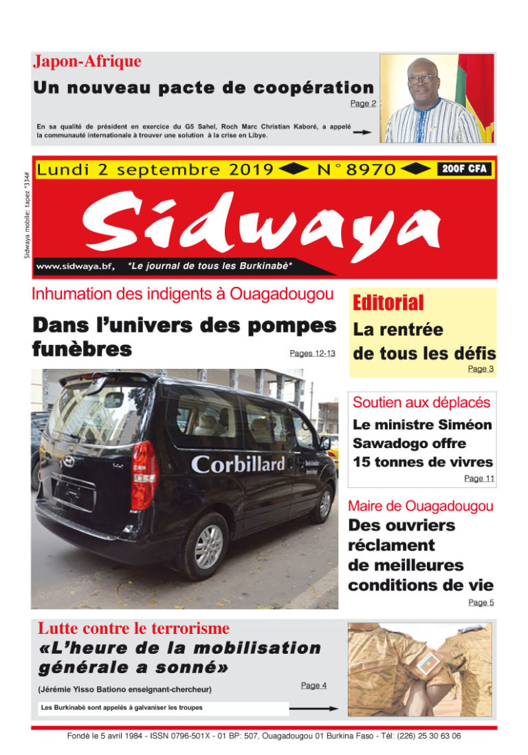 Une du 02 / 09 / 2019