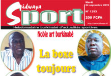Une Sidwaya Sport du 24 09 2019