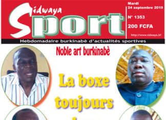 Une Sidwaya Sport du 24 09 2019