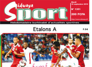Une Sidwaya Sport du 10 09 2019