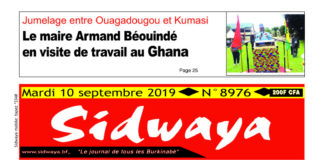 Sidwaya du 10 /09/ 2019