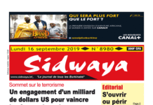 Une Sidwaya du 16 09 2019