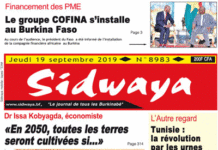 Une Sidwaya du 19 09 2019