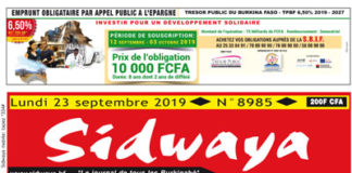 Une du 23 – 9 – 19