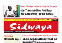 Une sidwaya du 06 09 2019