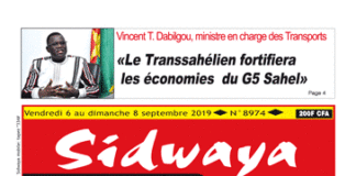 Une sidwaya du 06 09 2019