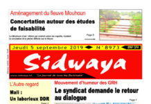 Sidwaya du 05 – 09 – 2019