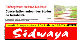 Sidwaya du 05 – 09 – 2019