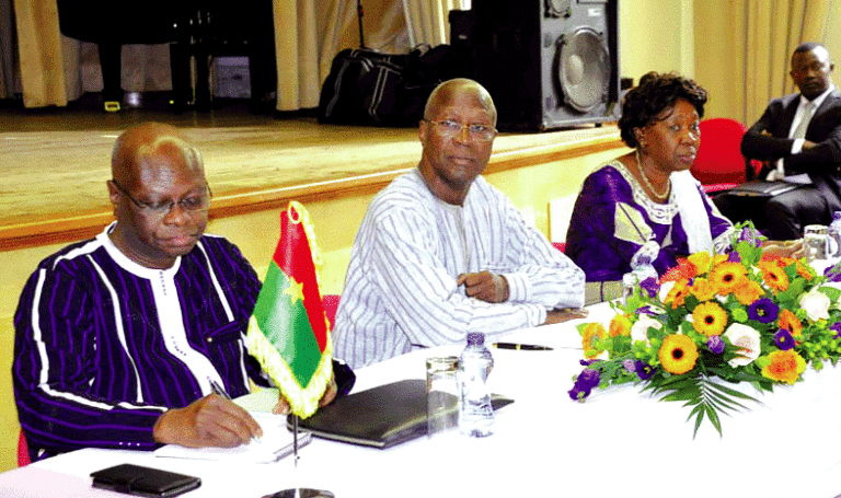 Christophe Joseph Marie Dabiré à la diaspora burkinabè en Belgique 