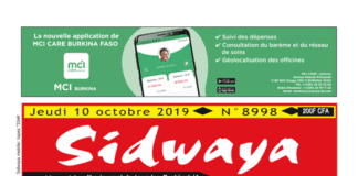 Une Sidwaya du 10 10 2019