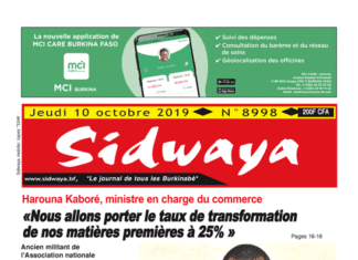 Une Sidwaya du 10 10 2019