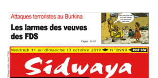 Une Sidwaya du 11 octobre 2019