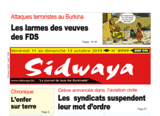 Une Sidwaya du 11 octobre 2019
