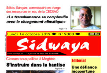 Une du 14 – 10-2019