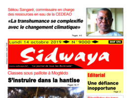 Une du 14 – 10-2019