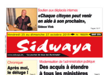 Une du 25 -10-2019
