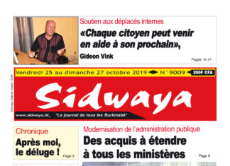 Une du 25 -10-2019