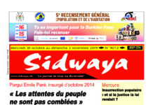 Une du – 30 – 10 – 2019