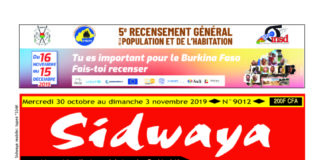 Une du – 30 – 10 – 2019