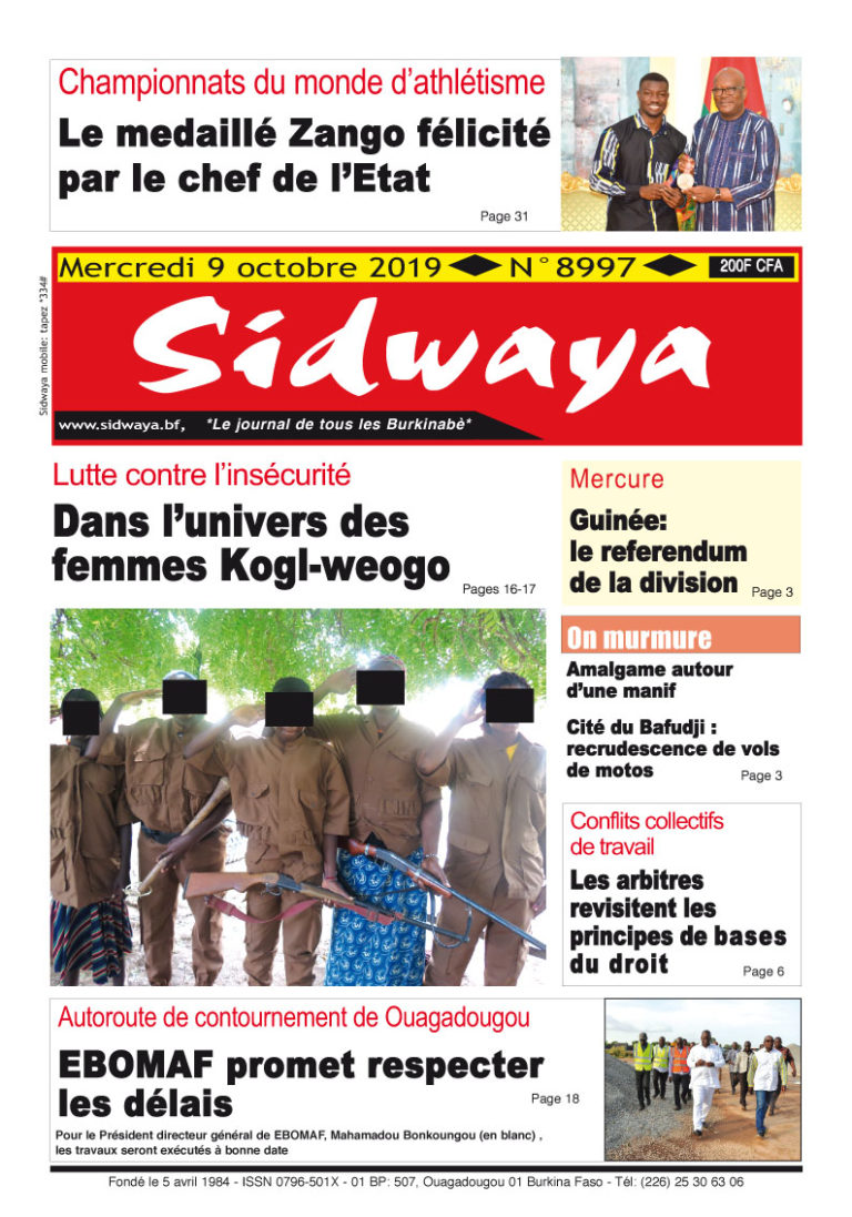 Une du 09-10-2019