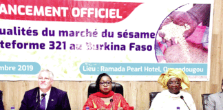 Commercialisation du sésame: les informations disponibles sur la plateforme 321