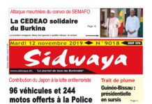 Une du 12 – 11 – 2019