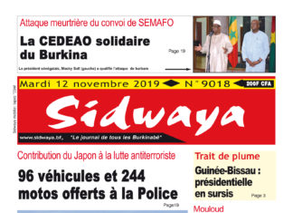Une du 12 – 11 – 2019