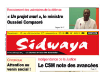 Une du 15 – 11 – 2019