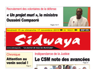 Une du 15 – 11 – 2019