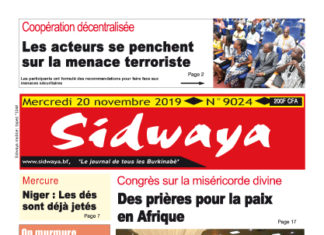 Une du 20-11-2019