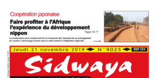Une sidwaya du 21 11 2019