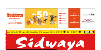 Une Sidwaya du 22 11 2019