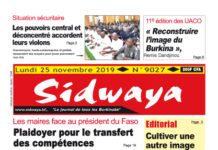Une du 25 – 11 – 2019