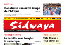 Une Sidwaya du 26 11 2019