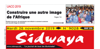 Une Sidwaya du 26 11 2019