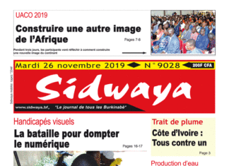 Une Sidwaya du 26 11 2019