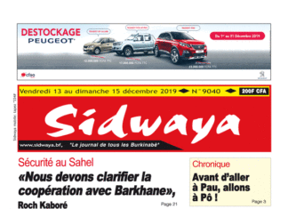 Sidwaya du 13 12 2019