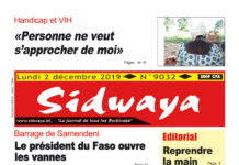 Une Sidwaya du 2 décembre 2019