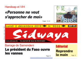 Une Sidwaya du 2 décembre 2019