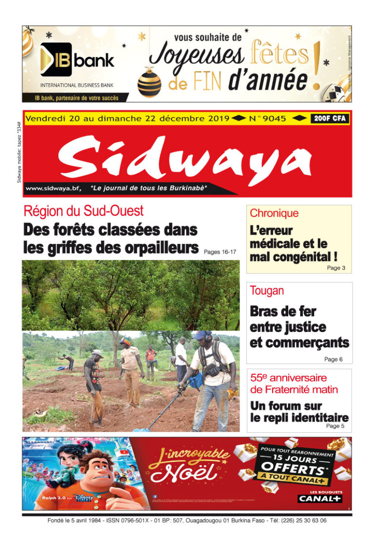 Une du 20-12-2019