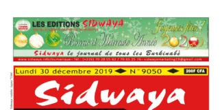 Une Sidwaya du 30 décembre 2019