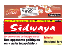 Une Sidwaya du 09 12 2019