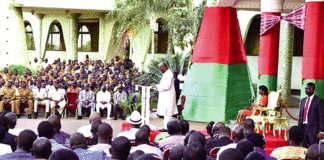 Rituel des vœux de nouvel An au président du Faso