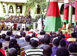 Rituel des vœux de nouvel An au président du Faso