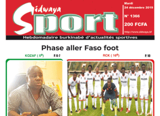 Une Sidwaya Sport du 24 décembre 2019